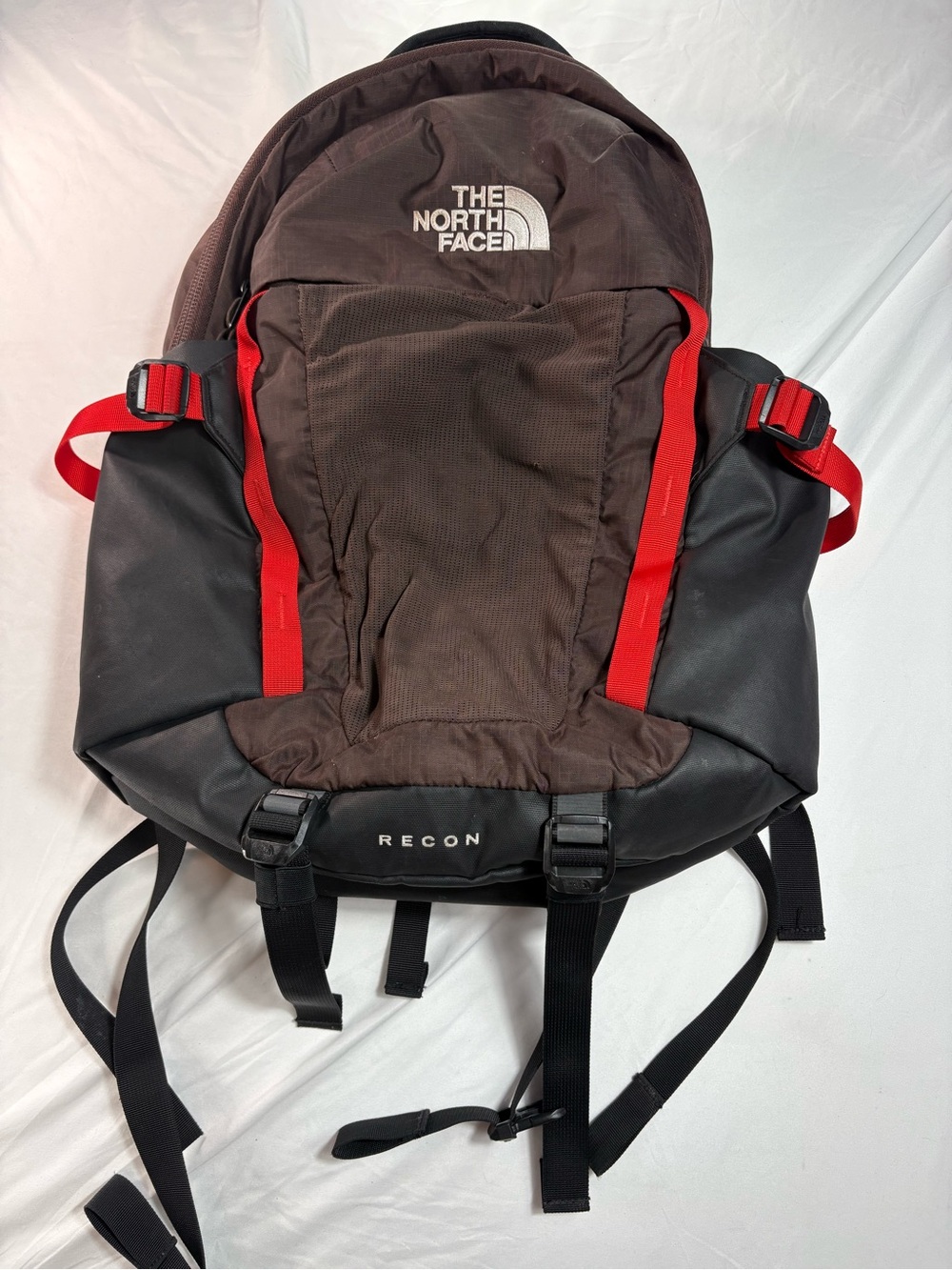 The North face recon bag rare color brown orange one size backpack flexvent
